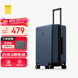 地平线8号（LEVEL8）行李箱密码拉杆箱男女托运大容量万向轮学生旅行者PC箱 24英寸蓝