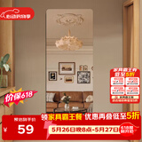 安尔雅 穿衣镜高清超白全身镜子无框粘贴墙卧室客厅试衣镜家用浴室镜7