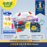 怡颗莓Driscoll's 云南蓝莓Jumbo大果18mm+ 6盒125g/盒新鲜水果礼盒