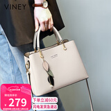 viney牛皮包包女包斜挎妈妈包大容量单肩手提包生日礼物高端送女友母亲