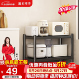 溢彩年华厨房置物架落地移动收纳架子锅架储物架层货架【40*40*45cm】6132