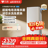 贝昂无耗材空气净化器家用除甲醛除过敏原杀菌消毒医用级空气消毒机除尘除烟味异味净化器【消毒认证】 X5S|消毒除醛去烟味
