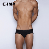 C-IN2 男士内裤经典精梳棉低腰透气三角裤cin2内裤男4013 001黑色- 1条 M 适合2尺4-2尺5腰围（31-33码）