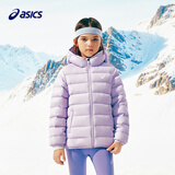 亚瑟士（asics）26年中大童男女冬季新款三防连帽柔软保暖羽绒服