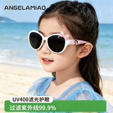 Angelamiao儿童偏光太阳镜女童墨镜小孩防紫外线外出旅游防晒儿童圣诞节礼物