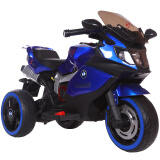 孩智乐儿童电动车摩托车可坐人三轮车男女宝宝3-4-5-6岁小孩电动车 大电瓶双驱动-蓝色