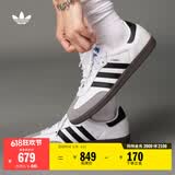 adidas「T头鞋」SAMBA OG经典复古板鞋德训鞋男女阿迪达斯三叶草   白/黑/浅灰   38
