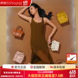 RABEANCO桦碧/手提包笑脸包女包斜挎包单肩包手机包小方包通勤包88205 焦糖色
