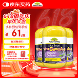 佳思敏（Nature's Way）儿童维C 黑接骨木免疫力VC软糖3瓶套装 60粒/瓶 2岁以上非礼盒