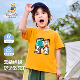 Classic Teddy儿童T恤男女童短袖上衣中小童装夏季纯棉百搭透气薄款打底衫  120