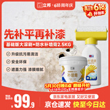 立邦墙面修复补墙膏补墙漆防水防霉抗菌堵洞腻子膏白色 500g+2.5kg