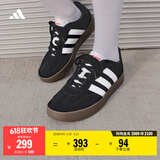 adidas「T头鞋」BARREDA板鞋德训鞋男女阿迪达斯轻运动 黑色/白色/树脂黄   36.5