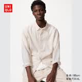 优衣库法国麻衬衫/长袖男装女装衬衣亚麻26春夏新款482437 485656 482437/30浅米色 L