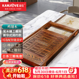金灶（KAMJOVE）鸡翅木实木全自动上水茶盘木雕茶台茶海茶具套装整套茶盘 R-350A 单木雕茶盘（不含电茶炉）