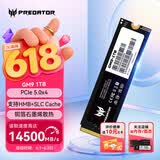 宏碁掠夺者（PREDATOR）1TB SSD固态硬盘 M.2接口(NVMe协议) GM9系列 NVMe PCIe 5.0读速14000MB/s AI电脑存储配件