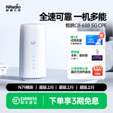 鲲鹏无限5G CPE C8-688路由器千兆WIFI6无线移动随身wifi可插卡可插网线C8-788支持N79频段3CC载波聚合可OP C8-688+PD供电线