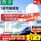 雷士（NVC）LED灯泡球泡家用商用大功率节能14瓦暖白4000K【一级能效】