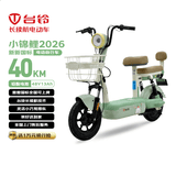 台铃电动自行车小锦鲤2026全新国标电动车48V13AH铅酸长续航可上牌男女通勤代步莫兰迪绿