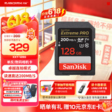 闪迪（SanDisk）相机卡4K高清SD卡 UHS-I微单存储卡微单反摄像储存大卡内存sd卡内存卡 128G【联系客服送读卡器入会领10元券】