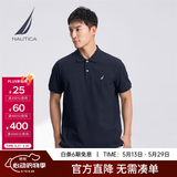 诺帝卡（NAUTICA）男装春夏新款商务休闲舒适亲肤棉氨透气短袖POLO男 藏青4NV XL