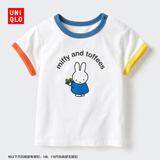 优衣库婴幼儿绘本合作系列UT/短袖T恤宝宝印花T恤米菲483128 01 乳白色 110