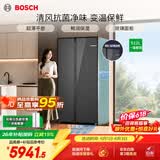 博世（BOSCH）冰箱【60cm超薄平嵌】家用512升大容量双开对开门变频 玻璃面板 抗菌除味 变温保鲜空间 K1A98EA59C