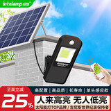 颖朗太阳能灯户外照明人体感应灯新农村庭院壁灯家用室外防水人来高亮 【白光照明+单感应头】分体式丨含遥控 智能光控+人体感应