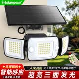 颖朗太阳能感应灯室外庭院灯农村led照明家用户外防水灯别墅大门壁灯