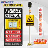 京顿人体静电释放器静电消除器防静电柱触摸式球防爆工业静电释放柱桩仪PE语音报警立式