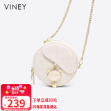 viney牛皮包包女包小众斜挎手机包单肩小圆包生日礼物高级感送女友老婆