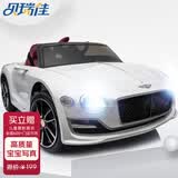 贝瑞佳（BeRica）儿童电动车四轮汽车宾利授权男女小孩遥控玩具车可坐人宝宝礼物