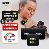 RODE罗德麦克风Wireless Go3无线领夹一拖二户外带货直播录音采访访谈VLOG电脑相机手机款-标配