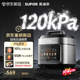苏泊尔（SUPOR）【价保618】有钛0涂层速嫩蒸鲜呼吸电压力锅5L超高压120kPa 2000W上蒸下煮电饭煲4-6人SY-50FC5051