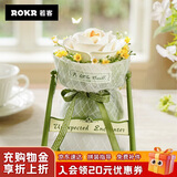 若客（ROKR）花间集白山茶 积木花束永生花diy手工拼装生日礼物送女生创意摆件