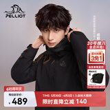 伯希和（Pelliot）【山野经典2.0】冲锋衣三合一春秋男户外防水外套11340105黑L