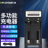 德力普（Delipow）18650锂电池通用充电器 智能USB多功能充电器双槽