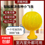 诱蝇神器果蝇诱捕球配合灭蚊灯粘蝇小飞虫灭杀神器室内去除蚊虫蚊子克星厨房蠓虫粘虫球诱苍蝇诱捕器 站式诱蝇球-黄色 一只装（袋装）
