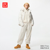优衣库保暖休闲长裤女装/休闲裤裤子479402 30 浅米色 S /155/64A