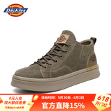 Dickies男士马丁靴休闲潮流百搭舒适透气男鞋工装鞋 驼色 43 