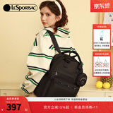 LeSportsac乐播诗新款双肩包旅行包背包大容量电脑包书包生日礼物 黑色