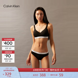 Calvin Klein内衣女士莫代尔混纺舒适上托ck轻运动无钢圈软支撑轻薄背心式文胸 UB1-太空黑 L