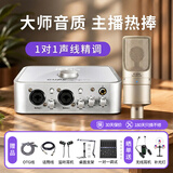 艾肯4nano外置声卡套装主播直播喊麦全套手机电脑有线无线麦克风套装专业录音k歌书声说唱带货声卡设备 【性价比之选】4nano+得胜K200