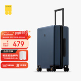 地平线8号（LEVEL8）行李箱密码拉杆箱男女托运大容量万向轮学生旅行者PC箱 24英寸蓝