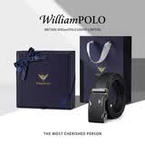 WILLIAMPOLO英皇保罗男士皮带自动扣休闲腰带头层牛皮裤带父亲节礼物送爸爸