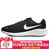 耐克NIKE跑步鞋男子透气宽版REVOLUTION 7运动鞋FB8501-002黑白44.5