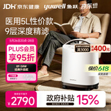 鱼跃医用分子筛制氧机5升L吸氧机家用老人医用级孕妇呼吸雾化8F-5CW