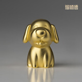 铜师傅《金韵天成十二生肖》真金鎏镀铜摆件家居装饰工艺品十二生肖之狗