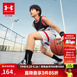 安德玛（Under Armour）儿童套装童装背心短裤夏季男童套装中大童背心t短裤 黑色-偏小一码 140