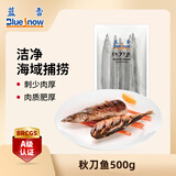蓝雪秋刀鱼500g 冷冻海鲜鱼类竹刀鱼日式煎烤烧烤食材生鲜水产