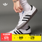 adidas「T头鞋」SAMBA OG经典复古板鞋德训鞋男女阿迪达斯三叶草   白/黑/浅灰   38.5